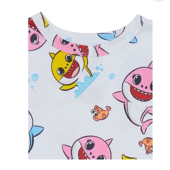 Nickelodeon Pinkfong | Baby Shark 2 piece Cotton Pajama Set Infant Pjs - Picture 3 of 4